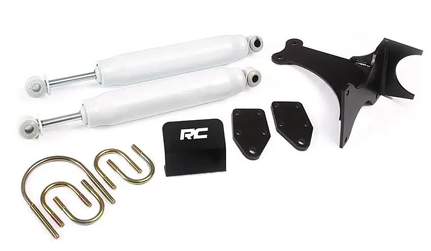 Rough Country Steering Stabilizer Dual 2-8 Inch Lift For 05-22 Ford Super Duty 8749130WS