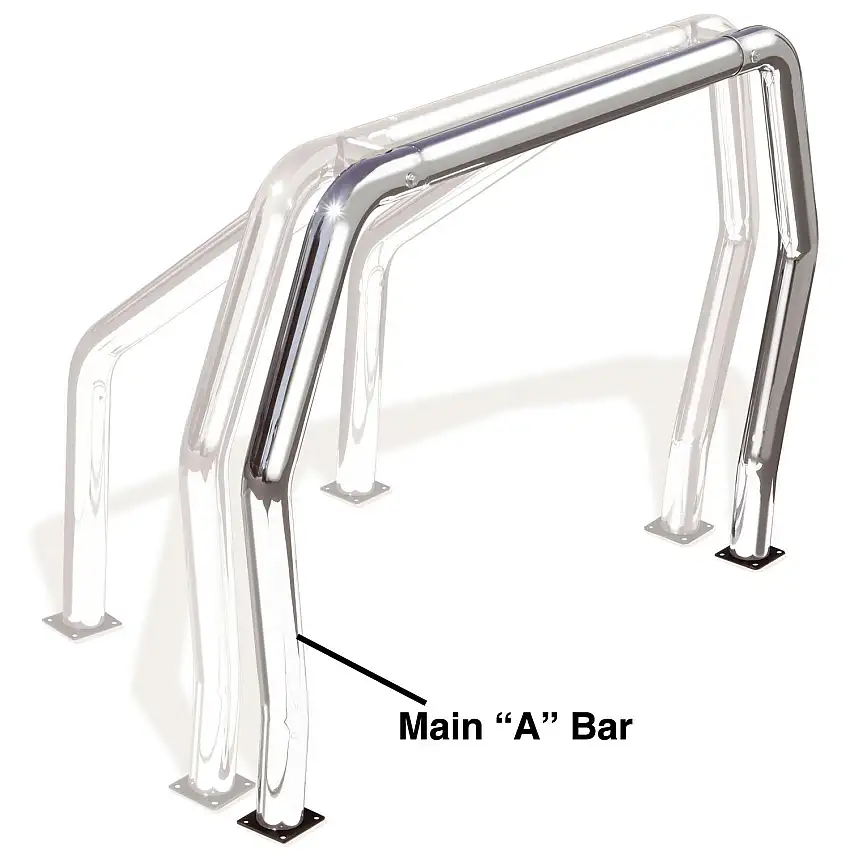 Go Rhino 91001C Go Rhino! Bed Bars - "A" Additional Bar - Chrome
