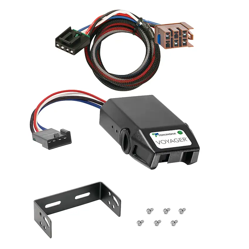 2007-2007 GMC Sierra 1500 Tekonsha Voyager Proportional Brake Controller for Trailers with 1 to 4 Axles Black 9030