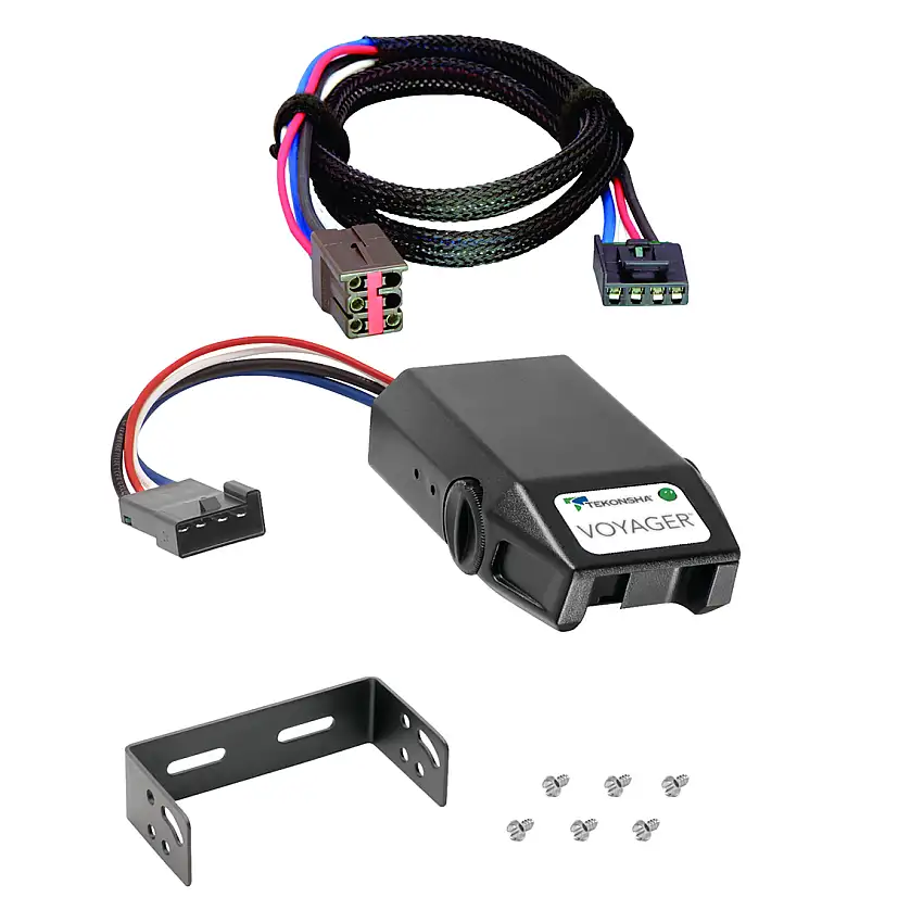 1999-2004 Ford F-350 Super Duty Tekonsha Voyager Proportional Brake Controller for Trailers with 1 to 4 Axles Black 9030