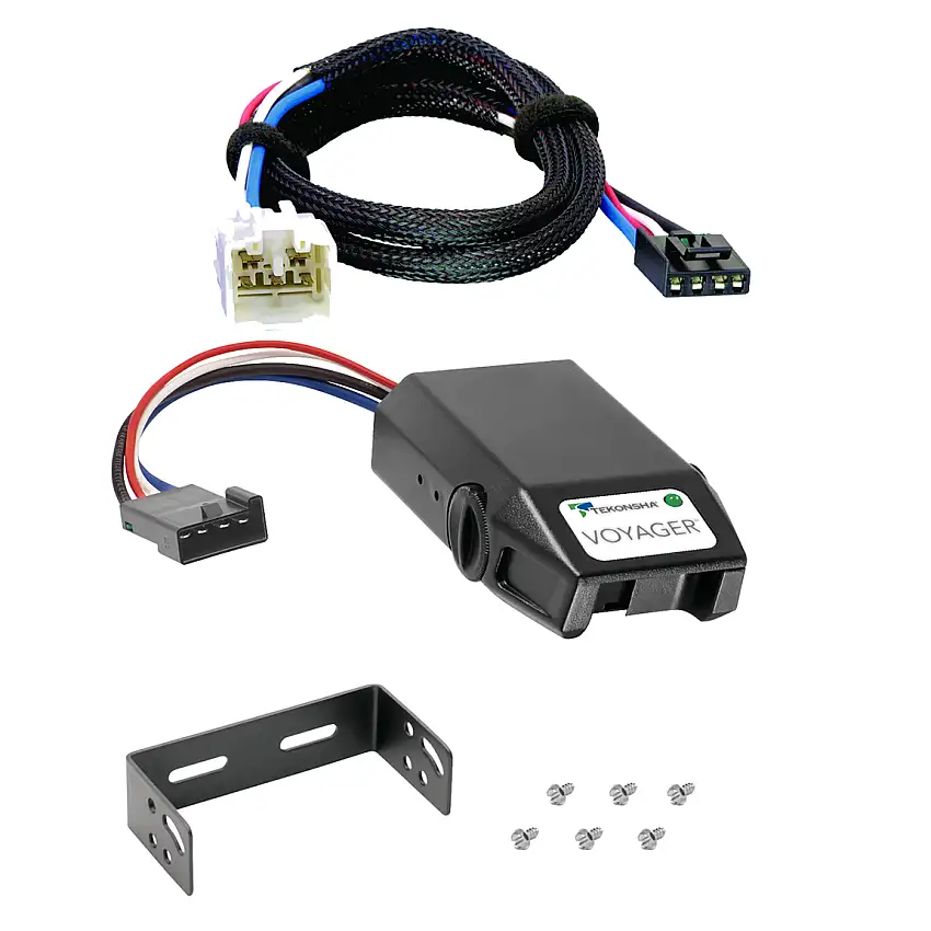 2007-2015 Toyota Tacoma Tekonsha Voyager Proportional Brake Controller for Trailers with 1 to 4 Axles Black 9030