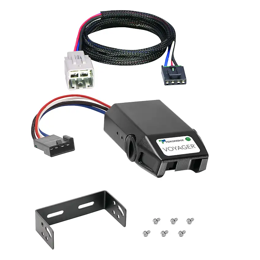 2005-2007 Ford F-250 Super Duty Tekonsha Voyager Proportional Brake Controller for Trailers with 1 to 4 Axles Black 9030