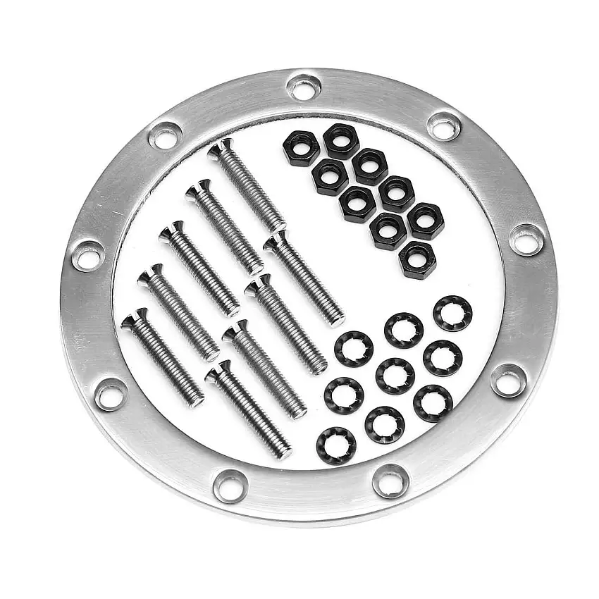 Mounting Kit, Polished (included with steering wheels)