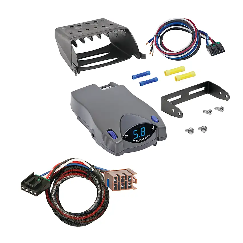 2003-2006 Chevrolet Avalanche 2500 Tekonsha Prodigy P2 Proportional Brake Controller for Trailers with 1 to 4 Axles Gray 90885