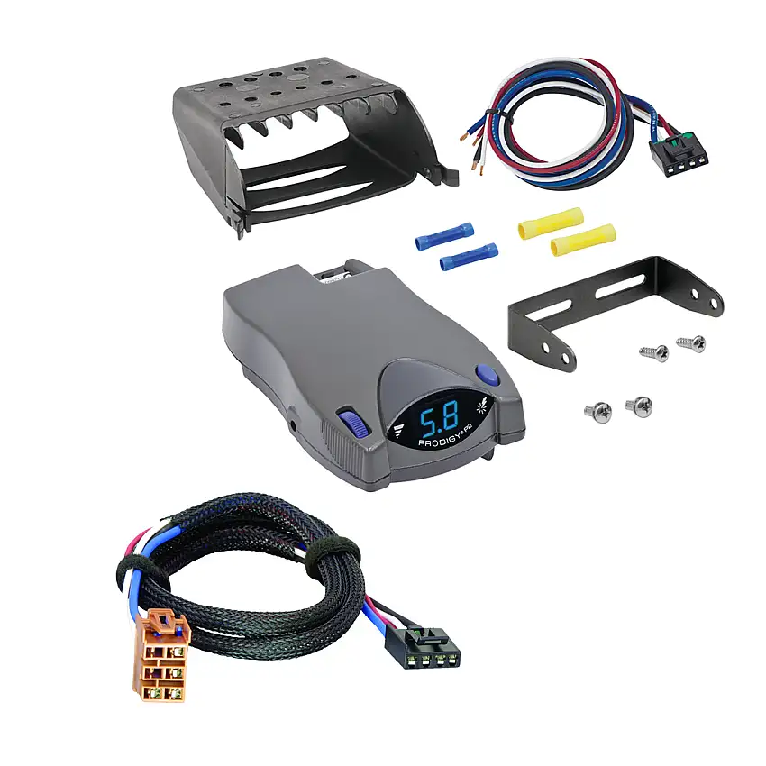 2000-2002 GMC Yukon XL 1500 Tekonsha Prodigy P2 Proportional Brake Controller for Trailers with 1 to 4 Axles Gray 90885