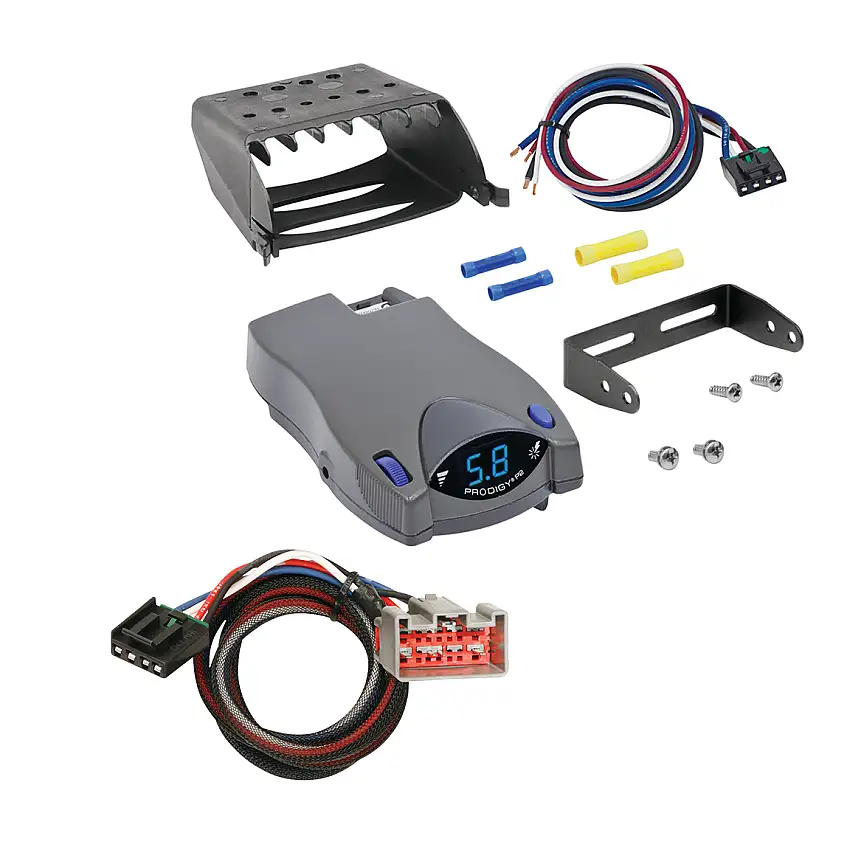 2008-2016 Ford F-550 Super Duty Tekonsha Prodigy P2 Proportional Brake Controller for Trailers with 1 to 4 Axles Gray 90885