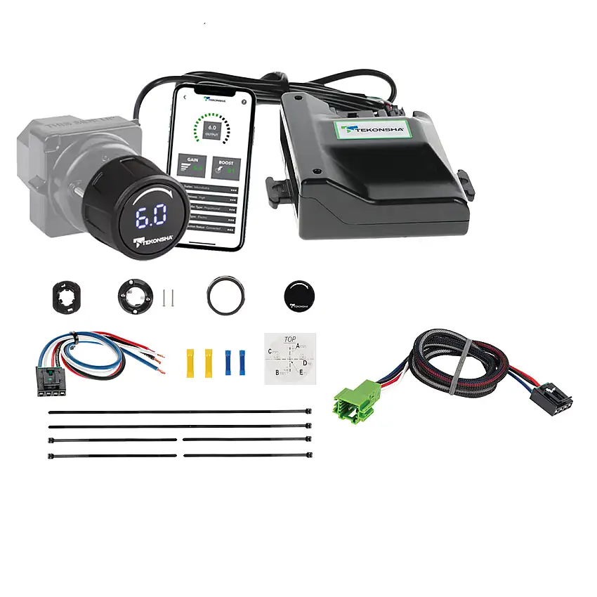 2012-2015 Mercedes-Benz ML350 Tekonsha Prodigy iD Smart Phone Configured Brake Controller for Trailers with 1 to 4 Axles Black 90920