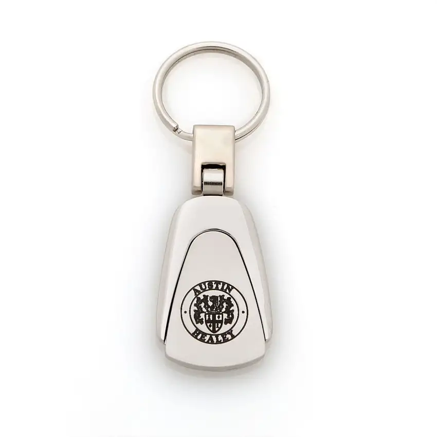Austin Healey Solid Metail Key Chain - Silver