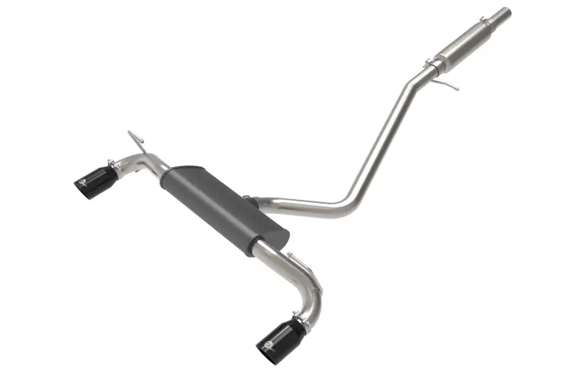 2021-2025 Ford Bronco Sport aFe Power Vulcan Series 2.5 inch Dual Cat-Back with Black Tips | 49-33142-B