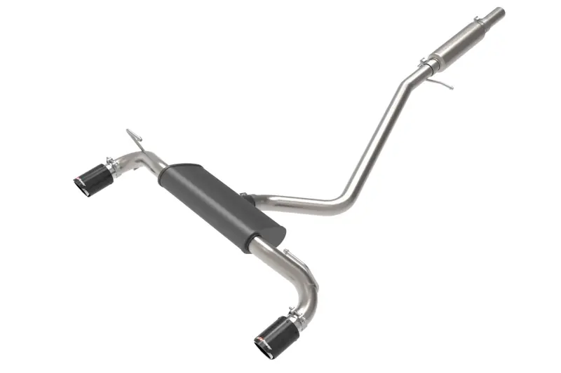 2021-2025 Ford Bronco Sport aFe Power Vulcan Series 2.5 inch Dual Cat-Back with Carbon Fiber Tips | 49-33142-C