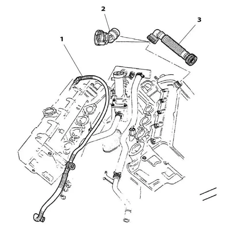 Breather Hose, Part Load, 4.0 (97-02)