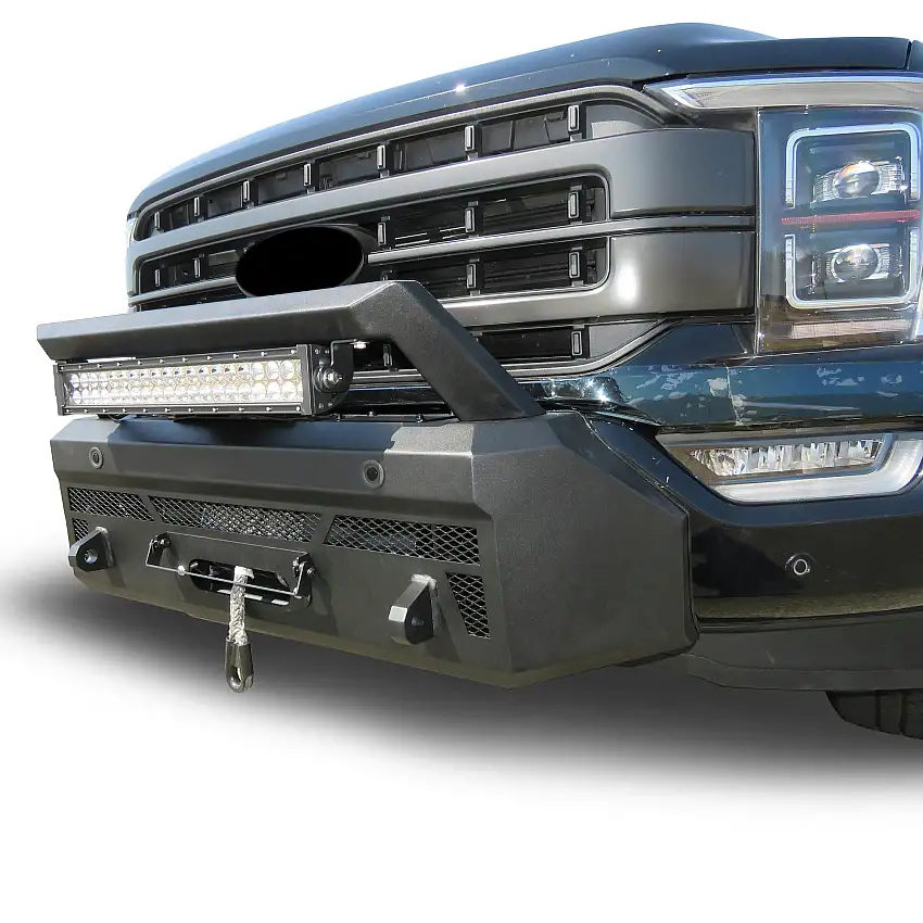 Black Horse Off Road AR3HD42-W12 Armour III Heavy Duty Front Winch Bumper Kit & Winch