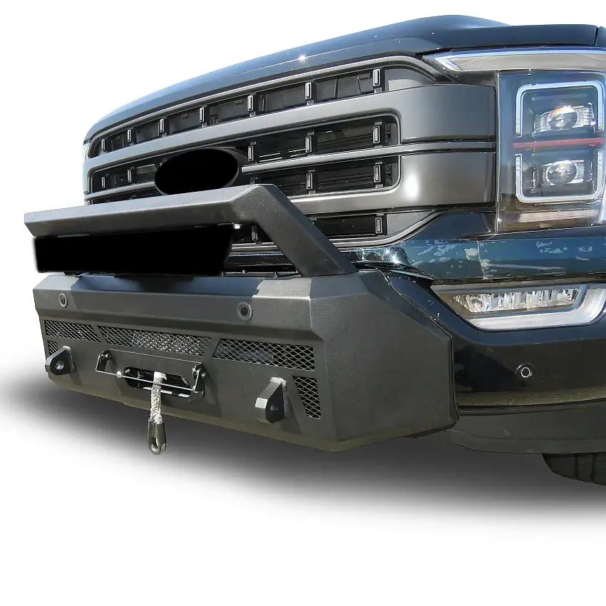 Black Horse Off Road AR3HD42NL-W12 Armour III Heavy Duty Front Winch Bumper With Winch