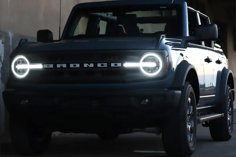 2021-2025 Ford Bronco AlphaRex Nova Series LED Headlights with Matte Black Finish | 880260