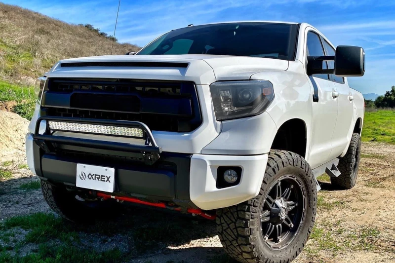 2014-2021 Toyota Tundra AlphaRex LUXX-Series G2 LED Projector Headlights (Black) | 880835