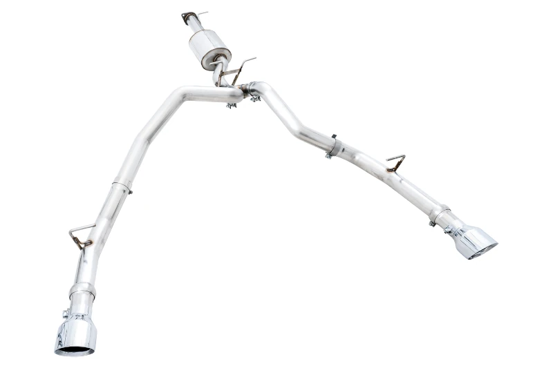 2019-2024 Ram 1500 5.7L AWE 0FG Dual Rear-Exit Cat-Back Exhaust System (Chrome Tip) | 3015-32005