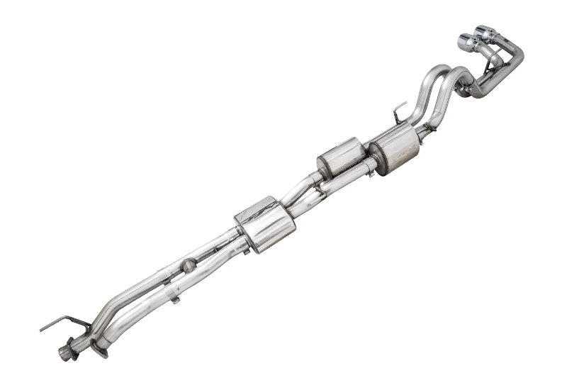 2016-2023 Toyota Tacoma AWE 0FG Dual-Exit Exhaust System (Chrome Silver Tip) | Part# 2016-2023-32826