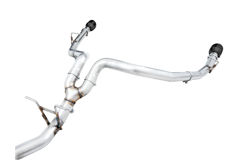 2009-2024 Ram 1500 5.7L AWE Dual Rear-Exit Cat-Back Exhaust with Black Tips (Without Bumper Cutouts) | 3015-33104