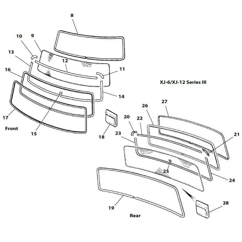 MOLDING, back glass LOWER left