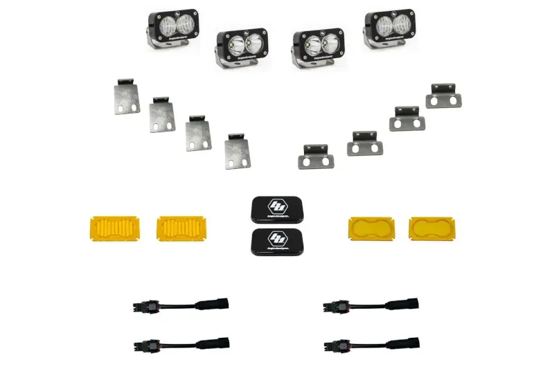 2021-2023 Ford Raptor Baja Designs S2 Pro Fog Pocket Off-Road Light Kit (Replace OEM Pocket Lights) | 448053