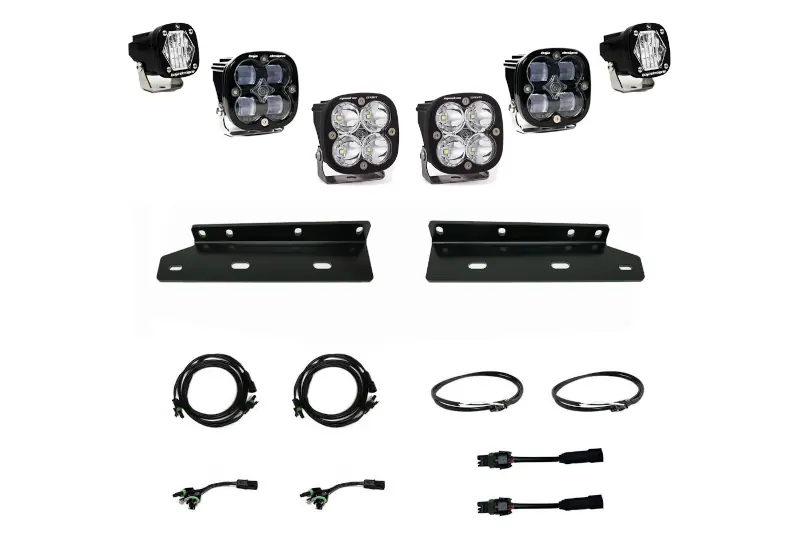 2021-2023 Ford Raptor Baja Designs Squadron SAE Bumper Pocket Off-Road Light Kit | 448055