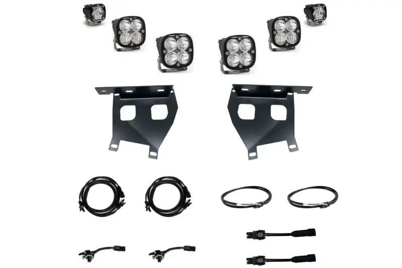 2021-2023 Ford Raptor Baja Designs Squadron Unlimited Bumper Pocket Off-Road Light Kit | 448057