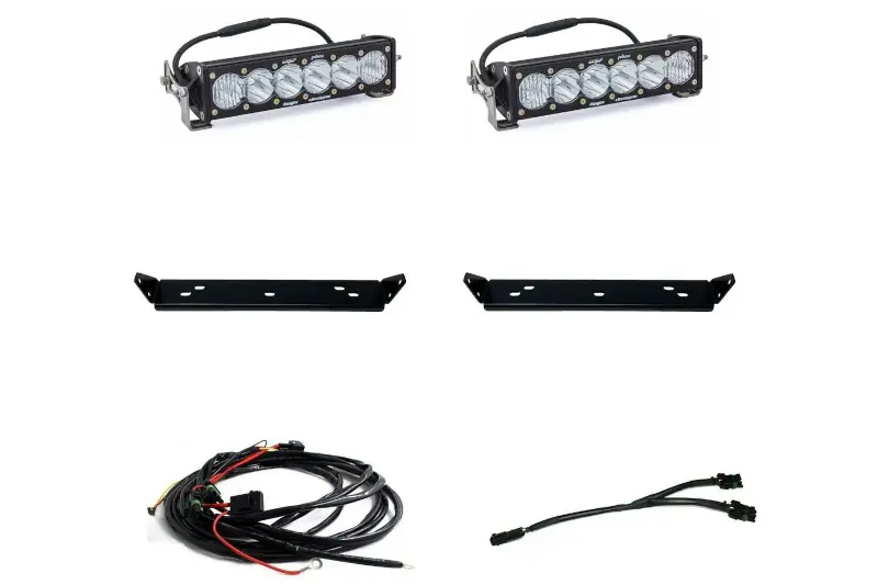 2021-2023 Ford Raptor Baja Designs Dual 10 inch White OnX6 Off-Road Grille Light Kit | 448063