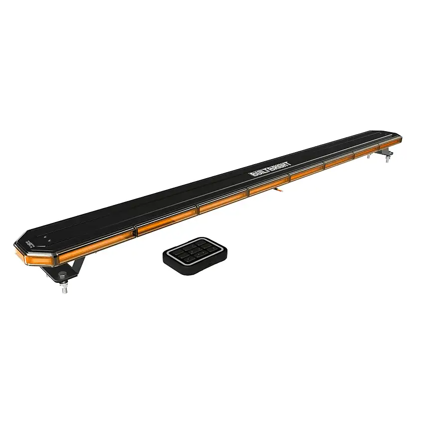 ARC Lighting BB6105B Work Bar Strobe 51, Premium Strobe Light Bar 51 Inch, Amber/White, w/ Remote Ctr