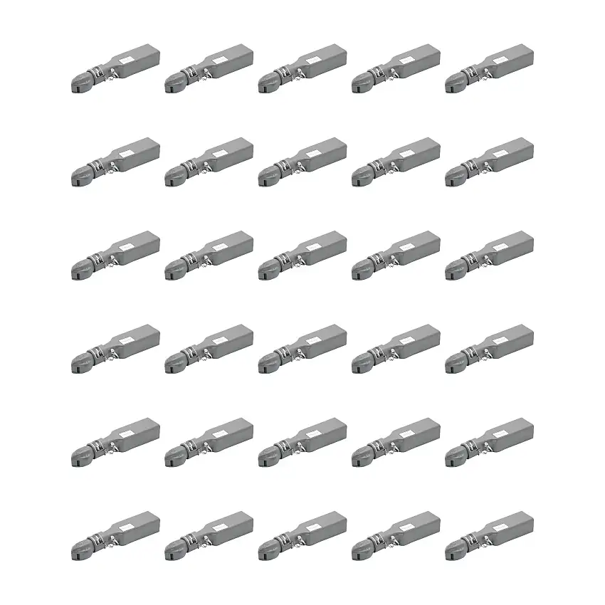 BULLDOG (30-Pack) Collar-Lok Straight Coupler, 2-5/16 Inch Diameter, Pin Style, 12,500 lbs. Capacity, 3 Inch Channel Width, Gray