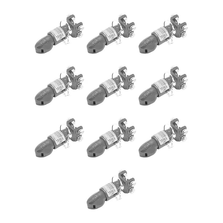 BULLDOG (10-Pack) Collar-Lok Adjustable Coupler, 2 Inch Diameter, 7,000 lbs. Capacity