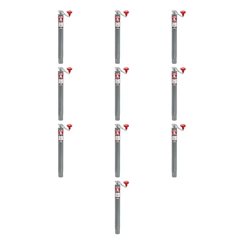 BULLDOG (10-Pack) Round Trailer Jack, No Mount, 2,000 lbs. Lift Capacity, Topwind, Weld-On, 10 Inch Travel