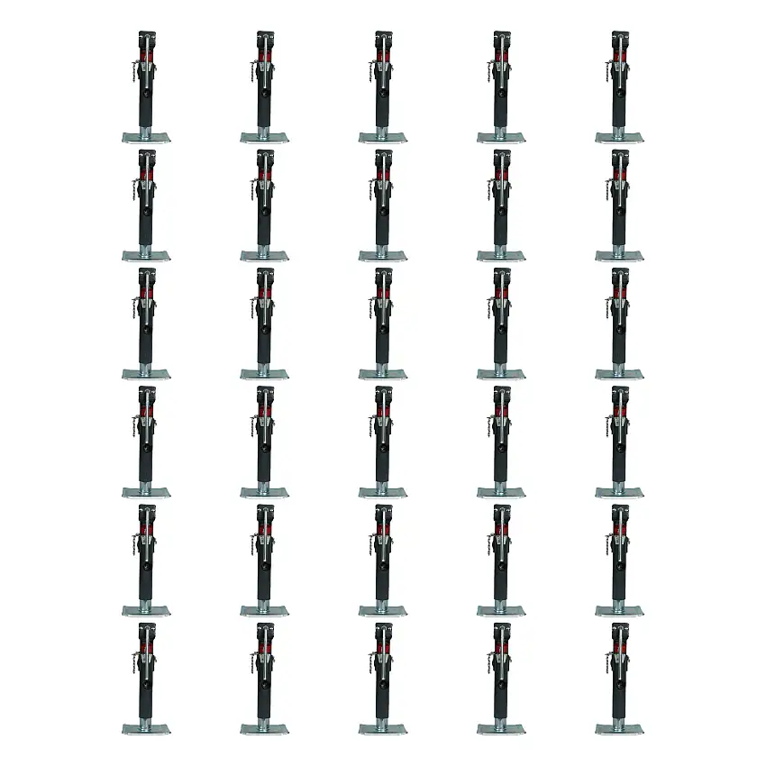 BULLDOG (30-Pack) Round Trailer Jack, Side Mount, 7,000 lbs. Lift Capacity, Sidewind, Weld-On, 10 Inch Travel