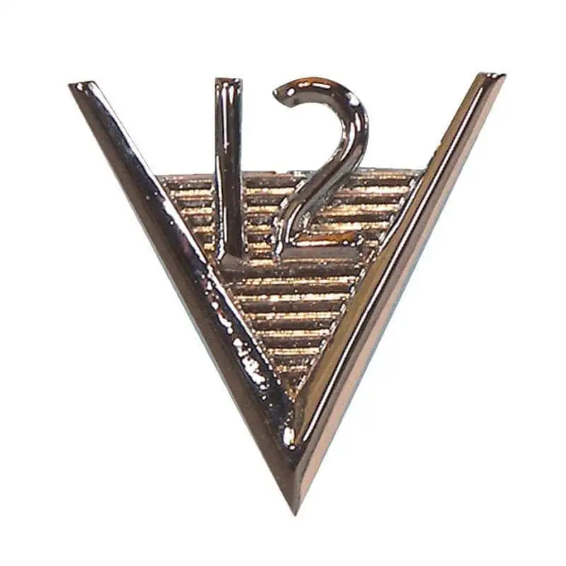 V-12 Badge, On Console