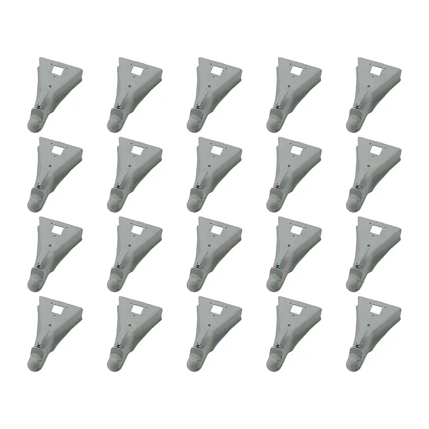 BULLDOG (20-Pack) A-Frame Coupler, 2-5/16 Inch Diameter, Square Jack Hole, Weld-On, 15,000 lbs. Capacity, Gray