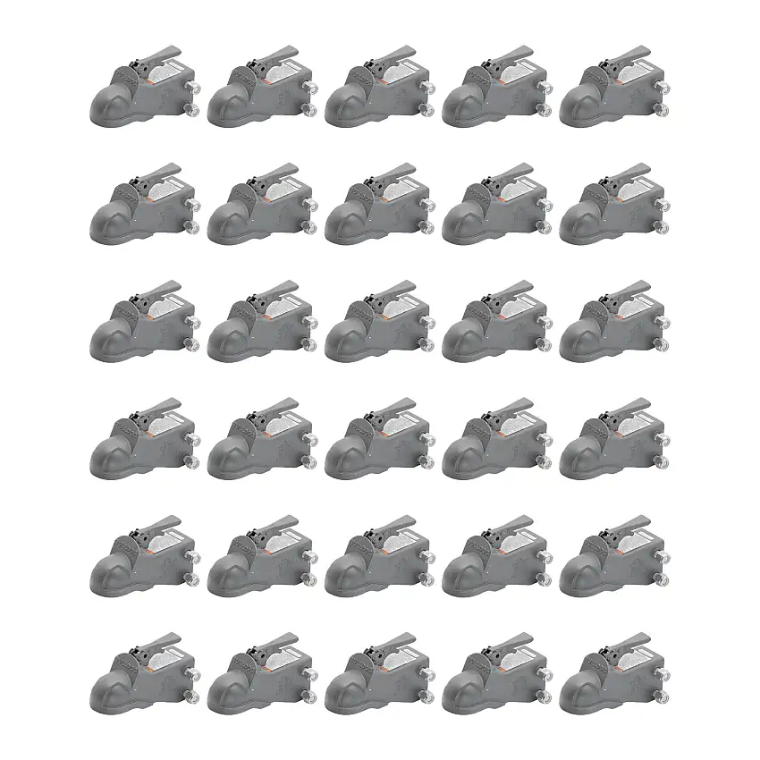 BULLDOG (30-Pack) Adjustable Coupler, 2-5/16 Inch Diameter, Wedge Latch, w/o Coupler Channel, 14,000 lbs. Capacity, Gray