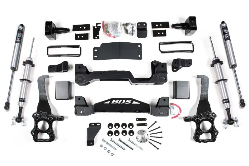 2015-2020 Ford F150 4WD BDS 6 inch Suspension Lift Kit with Fox Snap Ring Struts & 2.0 Rear Shocks | 1532FSR