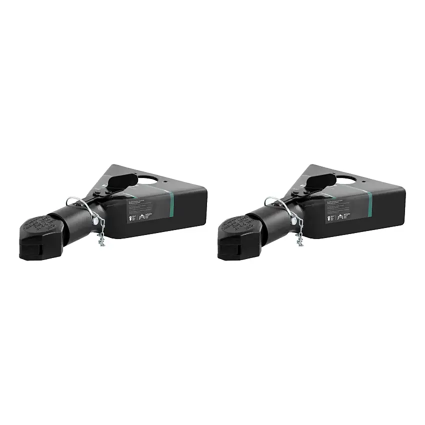CURT (2-Pack) 2-5/16" A-Frame Coupler with Sleeve-Lock (12,500 lbs, Black)
