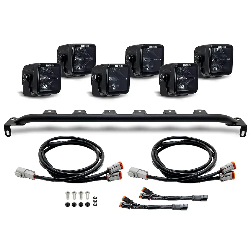Mishimoto BNLT-BR-21M-B6U Bumper Pod Lights (6), fits Ford Bronco 2021+ w/Modular Bumper and Upfitter