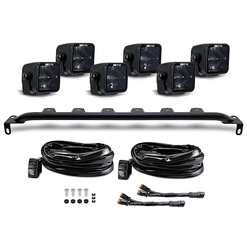 Mishimoto BNLT-BR-21M-B6 Bumper Pod Lights (6), fits Ford Bronco 2021+ w/Modular Bumper