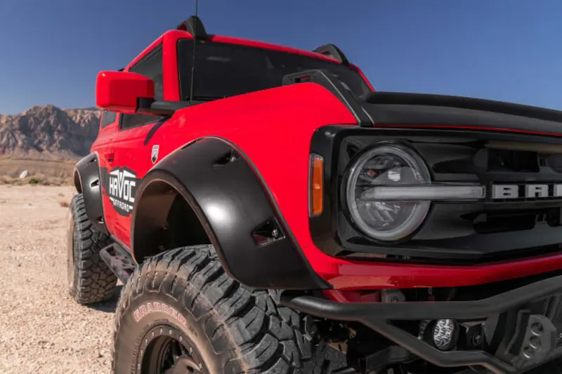 2021-2025 Ford Bronco 2-Door Bushwacker Pocket Style Fender Flares | 20965-02