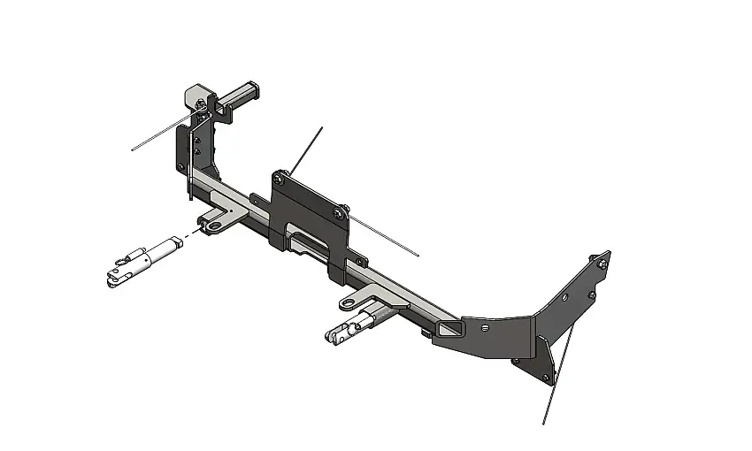 Blue OX BX2697 Tow Bar Base Plate