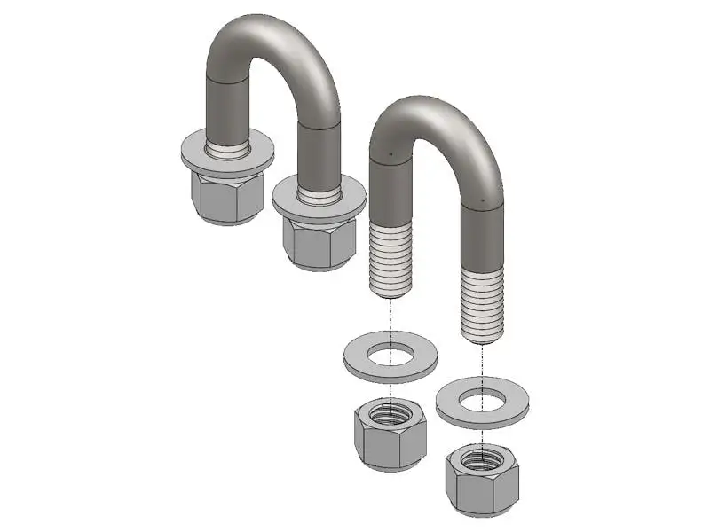 Blue OX BX88391 SPRING BAR U-BOLT KIT