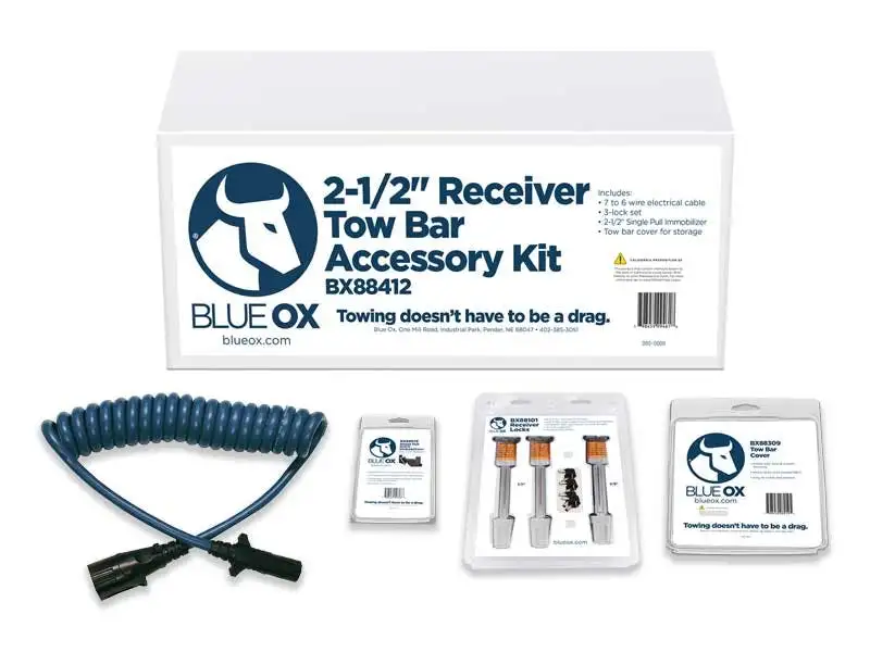 Blue OX BX88412 TOWING ACCESSORIES KIT, 2 - 1/2" RECEIVER