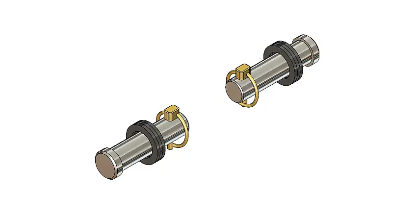 Blue OX BX88415 KIT, OFF ROAD ADAPTER 7/8" PINS & SPACERS (2 SETS)