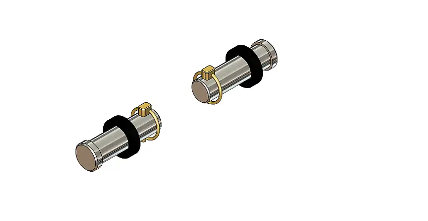 Blue OX BX88416 KIT, OFF ROAD ADAPTER 1" PINS & SPACERS (2 SETS)