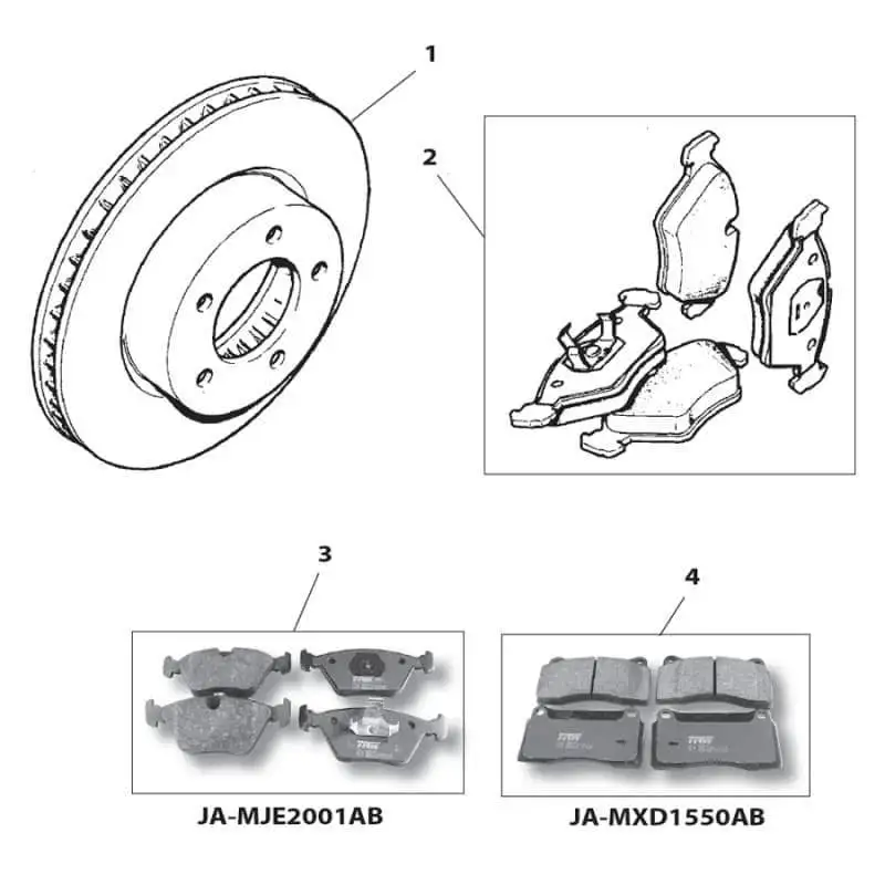 Brake Rotor, Pr, Front XK8 From 037348