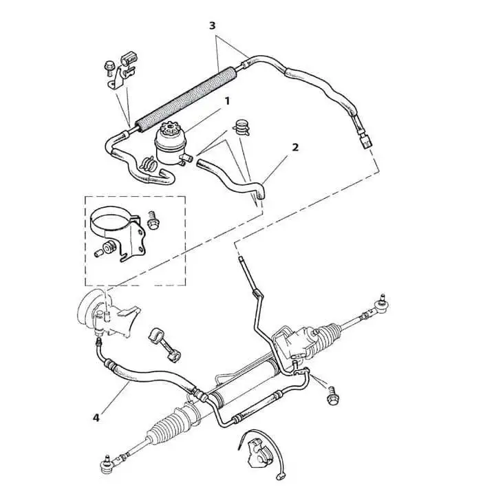 Cooler & Hose, Assembly Power Steering