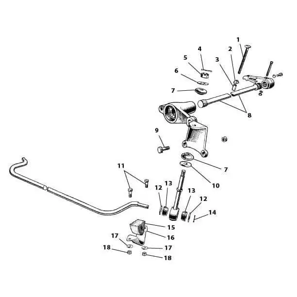 Trunnion, Torsion Bar Adjusting Bolt