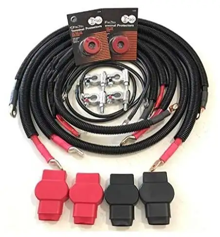 Custom Battery Cables Replacement Battery Cable Set 07.5-10 GM 6.6L Duramax LMM