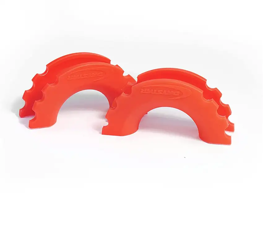 Daystar KU70056FA D-Ring Shackle Isolator Fluorescent Orange Pair